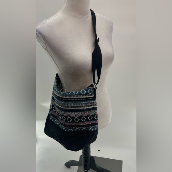 Canyon Sky Shoulder Bag - Southwestern Aztec Print Hobo Boho Festival Style - Picture 3 of 6